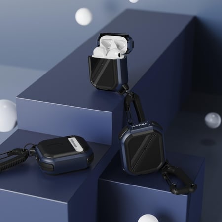 اكس وولف كفر حمايه هايبرد انيق مع تعليقه لسماعة ابل الاير بودز