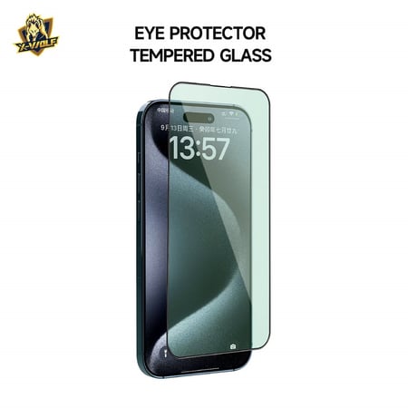 حمايه شاشه اماميه زجاج ( لحماية العين من الاشعه الزرقاء )من اكس والف