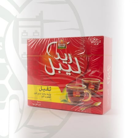 شاي ريد ليبل ثقيل 100كيس علاقي