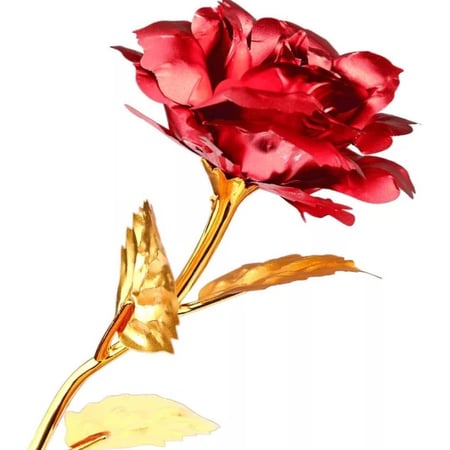 وردة مطلية بالذهب .