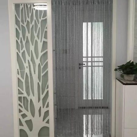 ستائر الخيوط المميزة للمداخل والغرف والأبواب ،