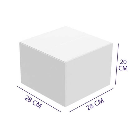 20 كرتون طول 28 سم عرض 28 سم ارتفاع 20 سم