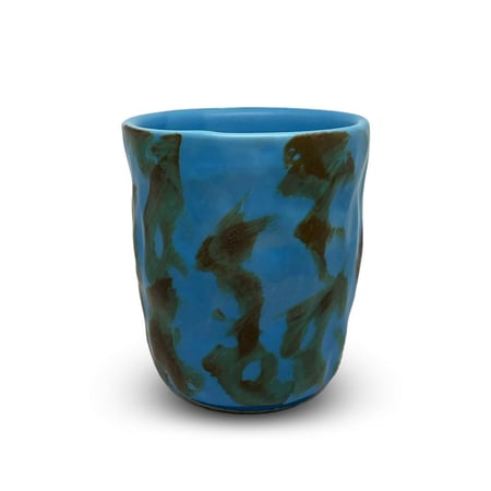 كوب سيراميك ازرق