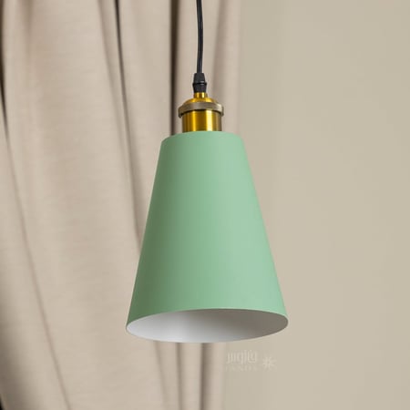 علاقي اضاءة قمع أخضر