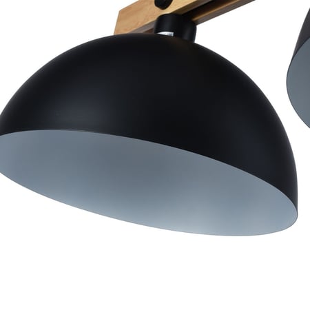 إضاءة ثنائية معلقة بحامل خشب