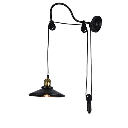 فانوس جداري مودرن قاعدة وحبل اسود