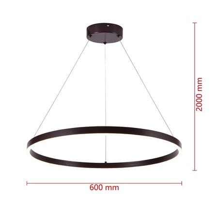 ثريا معلقة LED دائري قطر 60 سم