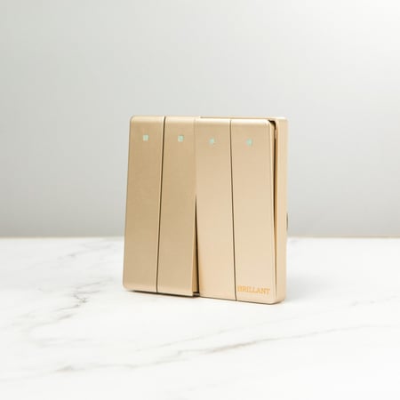 مفتاح رباعي مودرن ذهبي  برلنت