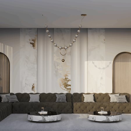 ثريا كرات كريستال خط واحد