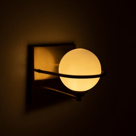 ابليك مودرن ذهبي راقي كرة زجاجية