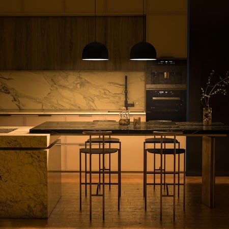 إنارة معلقة داخلية E27 معدن قطر 30 سم أسود