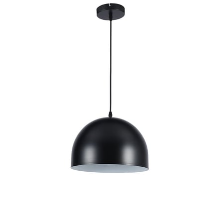 إنارة معلقة داخلية E27 معدن قطر 30 سم أسود