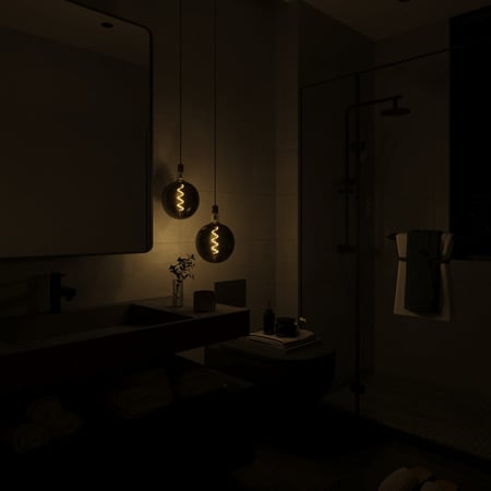 انارة فيلمنت ديكور رمادية كروية