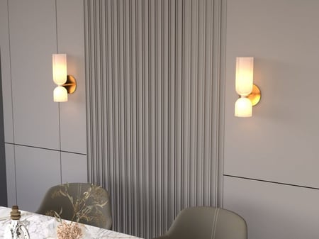 أبليك جداري مودرن أبيض راقي