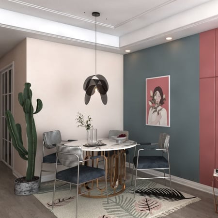 ثريا مودرن شرائح حديد اسود راقية