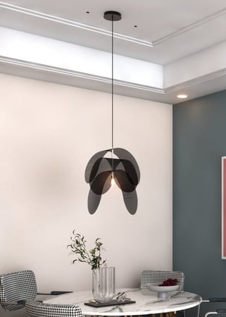 ثريا مودرن شرائح حديد اسود راقية