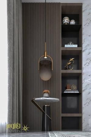 ثريا علاقي مفرد بزجاج رمادي شفاف