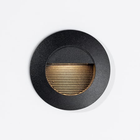 كشاف درج سلم دائري إطار أسود