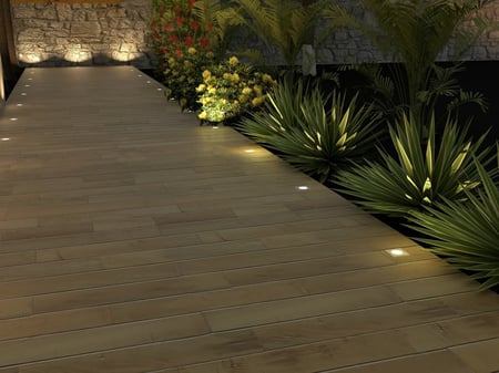 كشاف دفن أرضي مربع من الستانلس ستيل