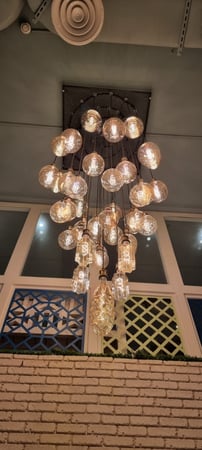 لمبة ديكورية كرستاله فيلمنت عسلي