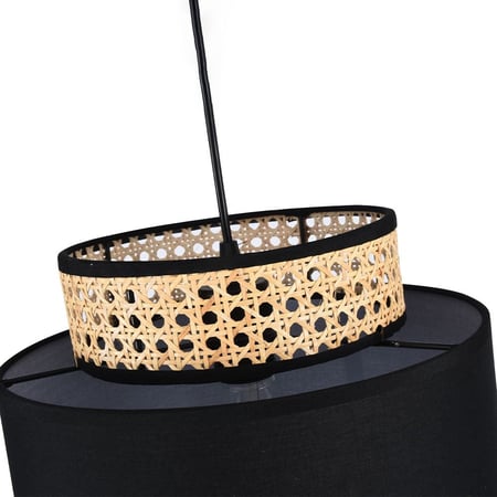 إضاءة خشبية معلقة مفرد قطر 30 سم