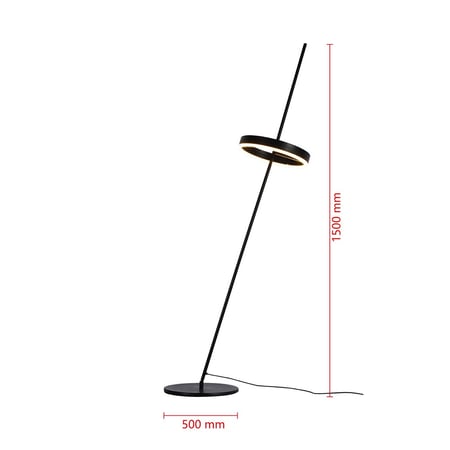 ابجورة ستاند ارضية طويلة مائلة ليد