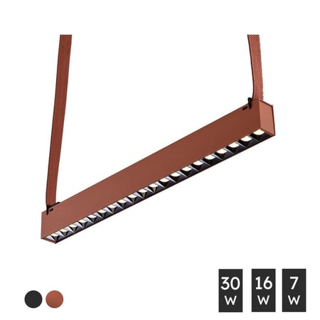 إنارة خطية معلقة ضد التوهج مسار حزام