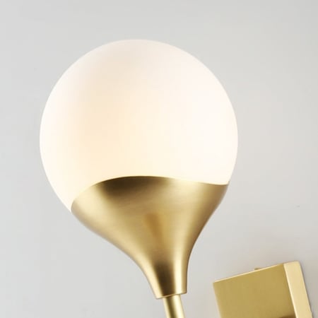 ابليك مودرن ذهبي مفرد مع زجاج مثلج