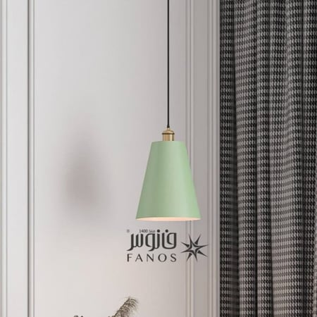 علاقي اضاءة قمع أخضر