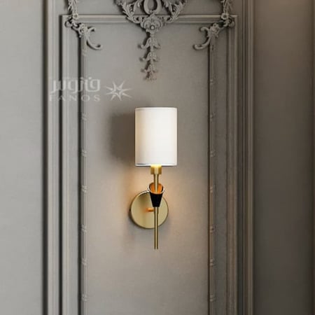 ابليك كلاسيك مفرد ذهبي مع قمع قماشي