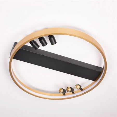 إنارة ذهبية مودرن لطش بلمبات موجهة