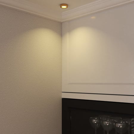 سبوت لايت لطش نحيف ليد ذهبي لامع