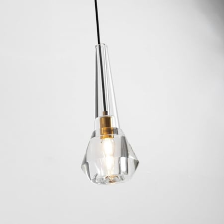 اضاءة جدارية كريستال شفاف