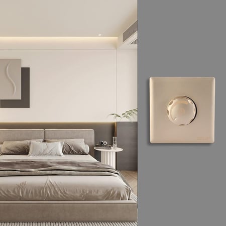 مفتاح ديمر 1000W ذهبي برلنت لايت