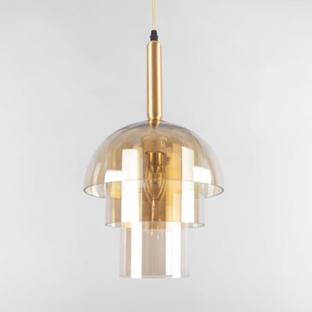 ثريا مودرن زجاج ذهبي 3 طبقات