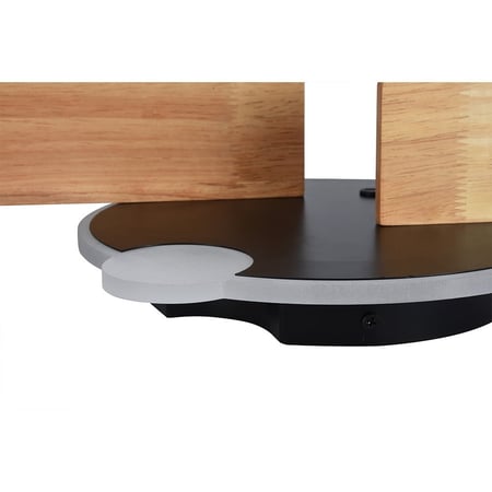 فانوس جداري مودرن اسود بإضاءة ليد