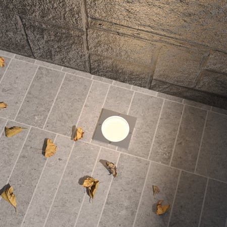 كشاف دفن أرضي مربع من الستانلس ستيل