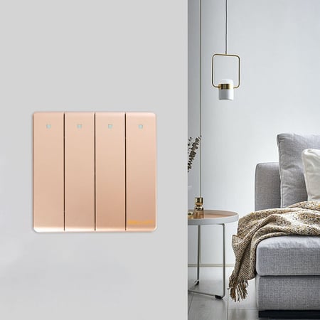 مفتاح رباعي مودرن ذهبي  برلنت