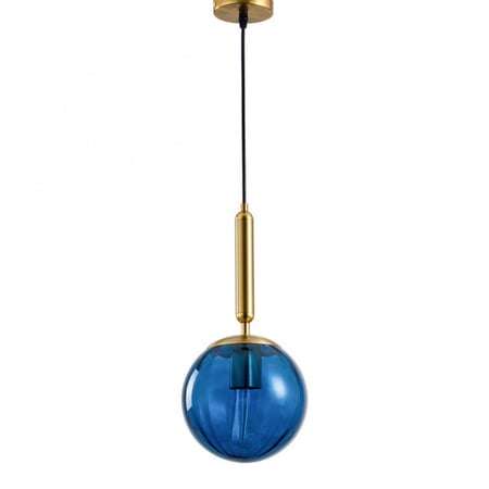 ثريا علاقي مفرد بزجاج ازرق  شفاف