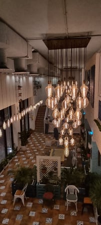 لمبة ديكورية كرستاله فيلمنت عسلي