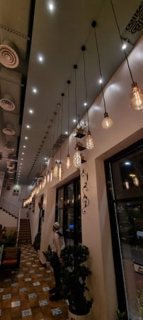 لمبة ديكورية كرستاله فيلمنت عسلي