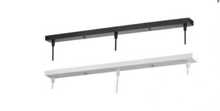 قاعدة ثريا ثلاثية مستطيلة تتوفر بعدة ألوان