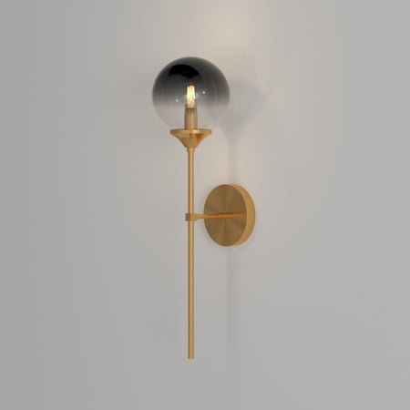 ابليك مودرن ذهبي مع زجاج كروي اسود