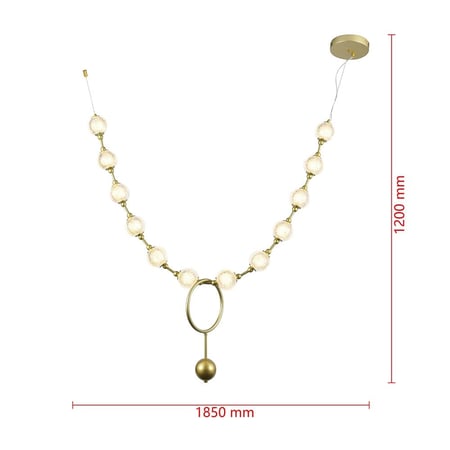 ثريا كرات كريستال خط واحد