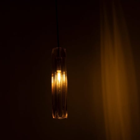 إضاءة  جدارية كريستال مزخرف عسلي