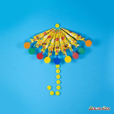 لاكاسا لاكاسيتوس حلوى شوكولاتة الحليب مظلات 40*11جرام