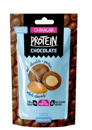بروتين لوز مغطى بالشوكلا 120 جرام