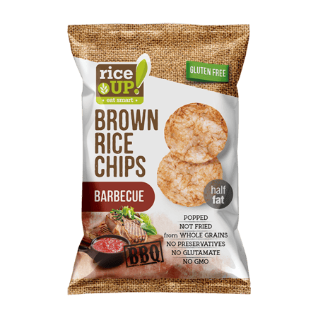 رايس أب رقائق حبوب الأرز الكاملة مع الباريكيو 25جرام