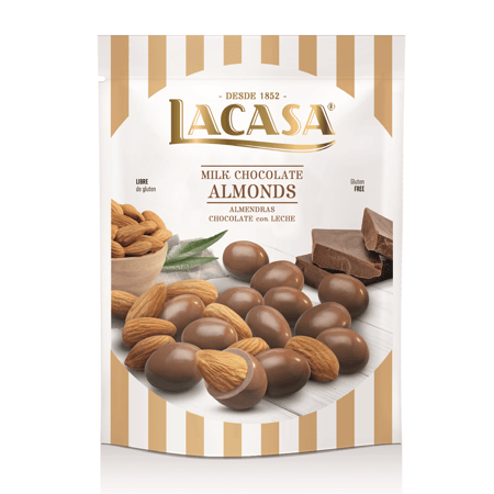 لوز مغطى بشوكولاتة الحليب 125 جرام