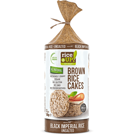 رايس أب كيك حبوب الأرز غير مملح مع الأرز الأسود 120جرام